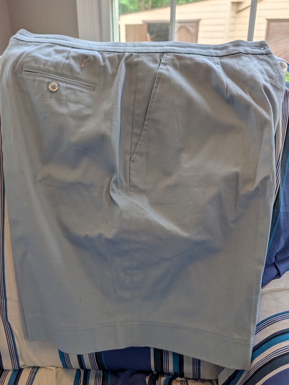 Light Blue Women's Cotton Blend Golf Shorts